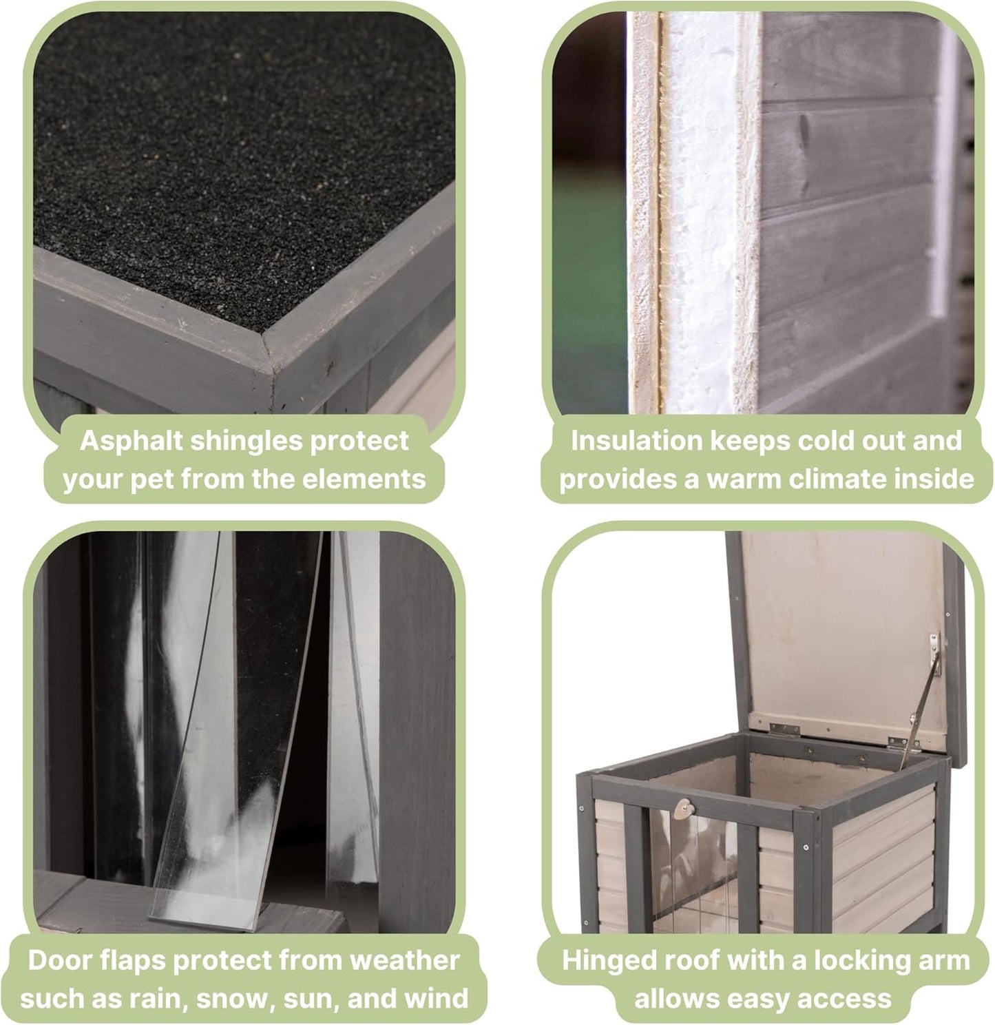 Luxury Outdoor Pet House with Insulation
