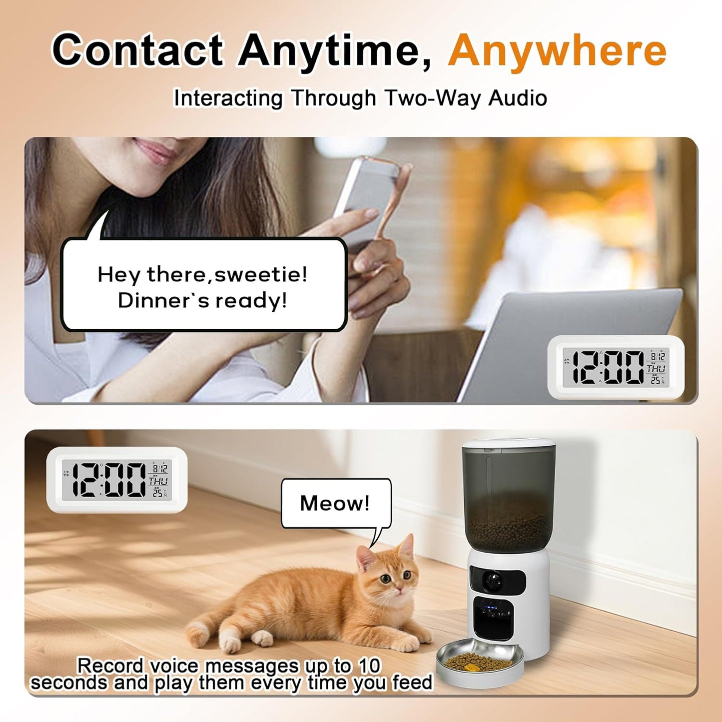 Smart Automatic Pet Feeder with App Control