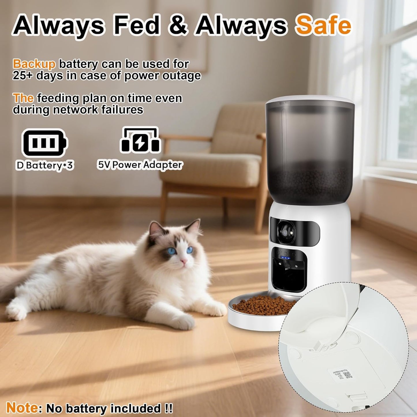 Smart Automatic Pet Feeder with App Control