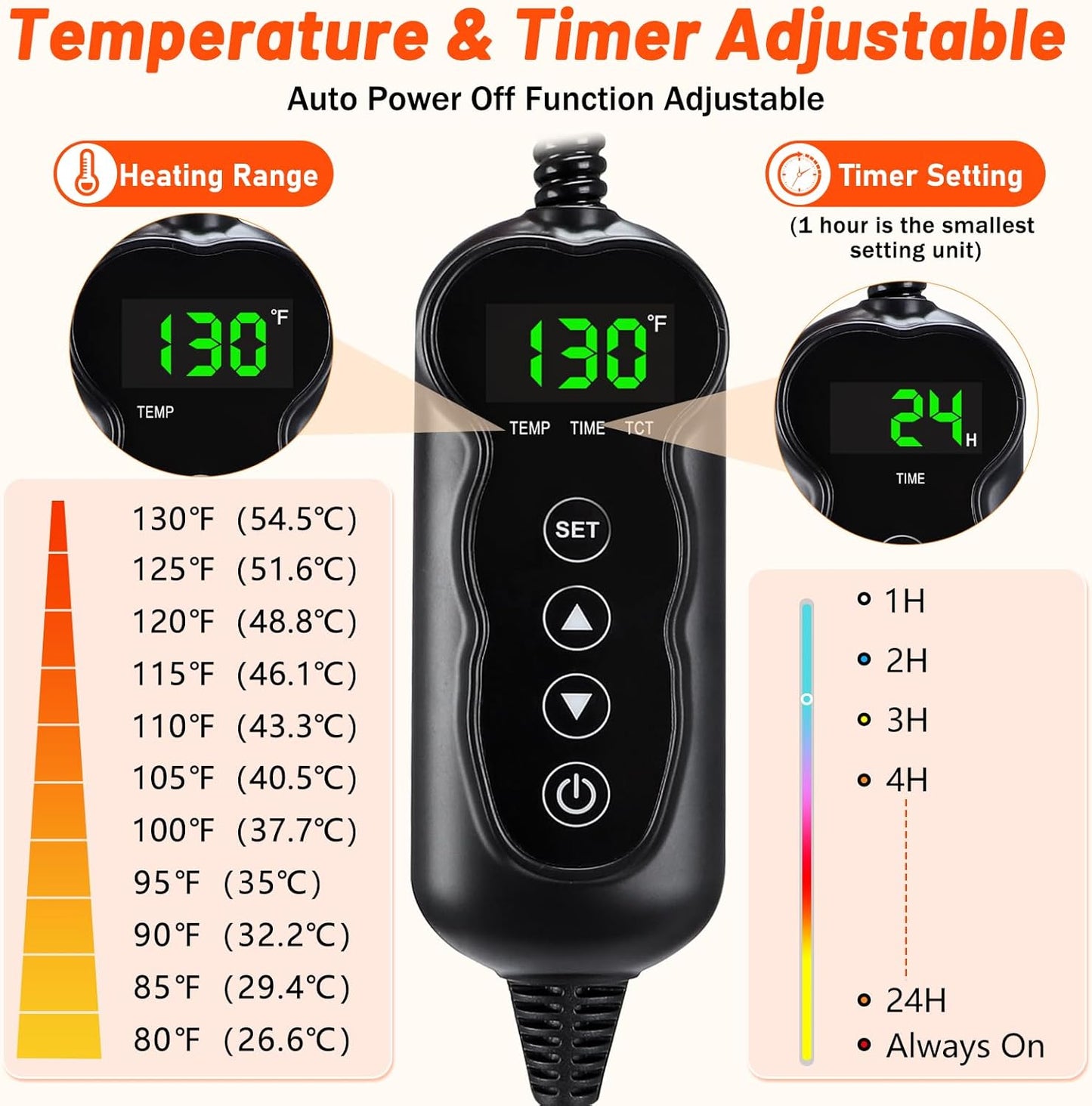Luxury Heated Cat Bed with Adjustable Temperature