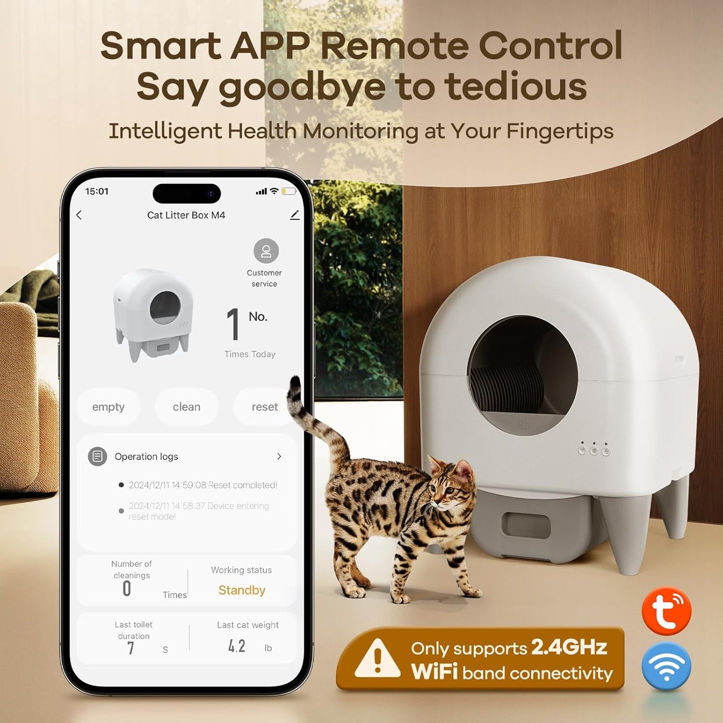 Automatic Self-Cleaning Cat Litter Box