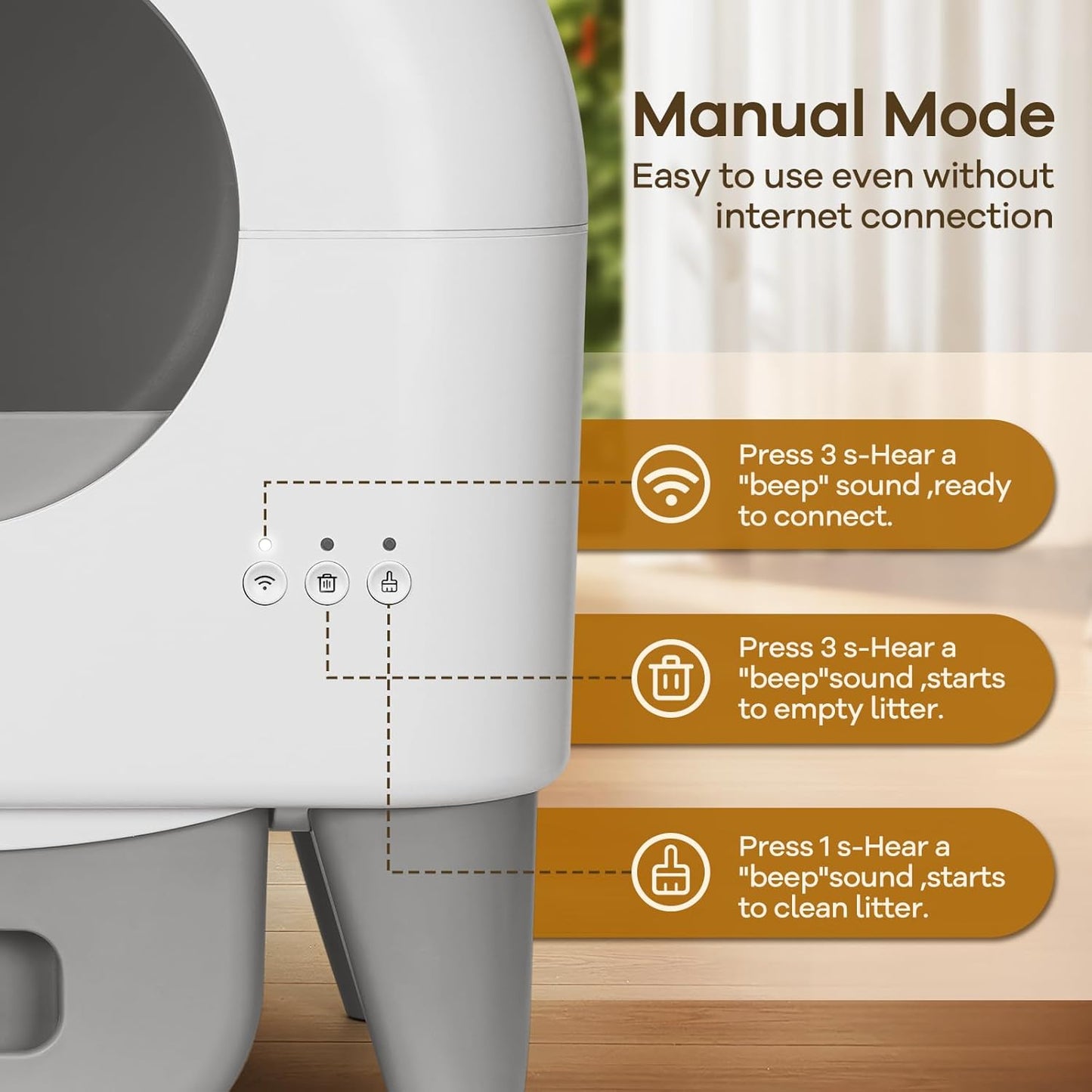 Automatic Self-Cleaning Cat Litter Box