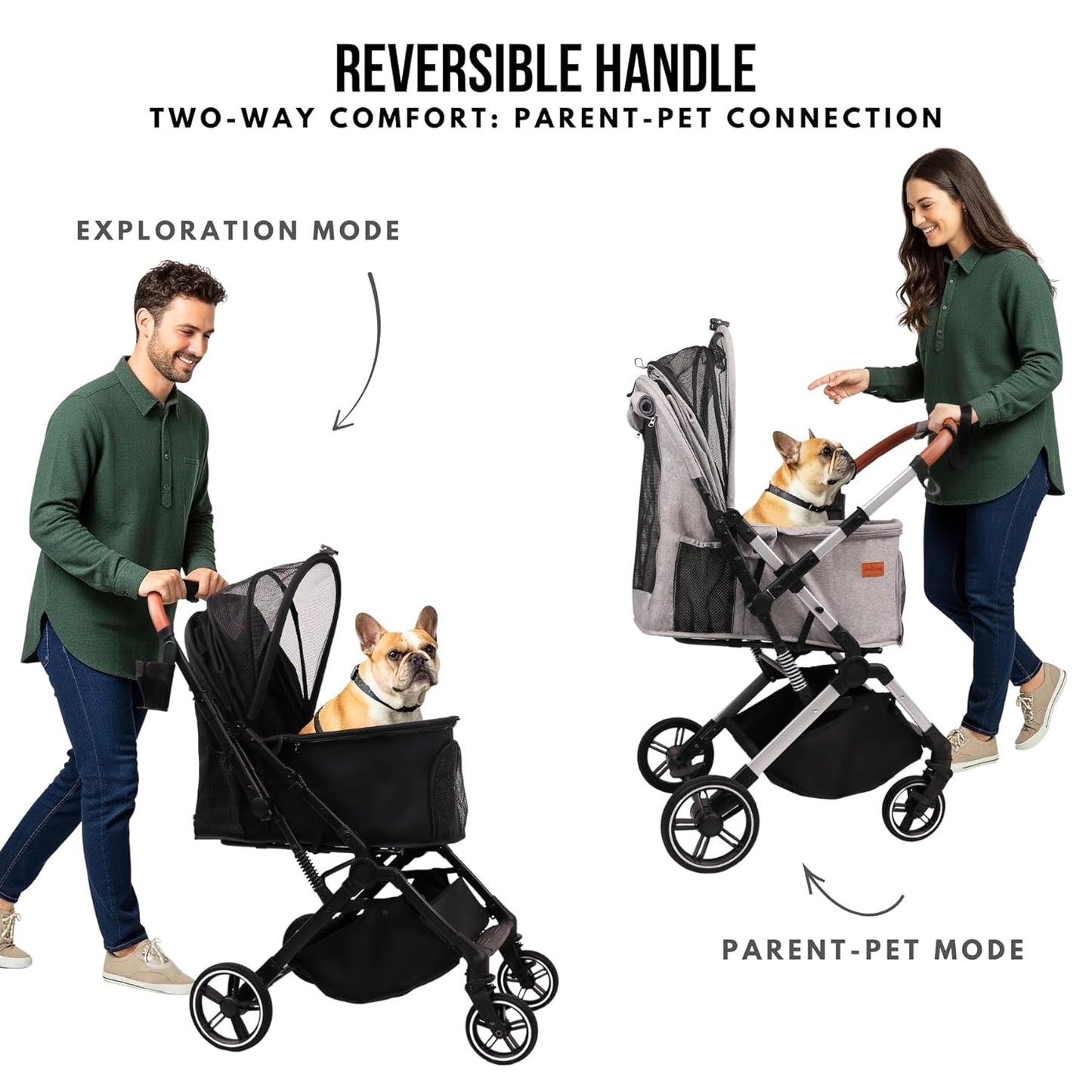 Premium Portable Pet Stroller for Dogs & Cats